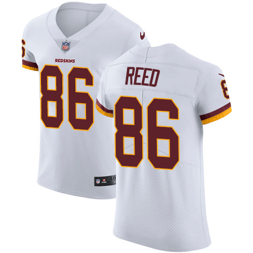 Nike Redskins #86 Jordan Reed White Men's Stitched NFL Vapor Untouchable Elite Jersey - Click Image to Close
